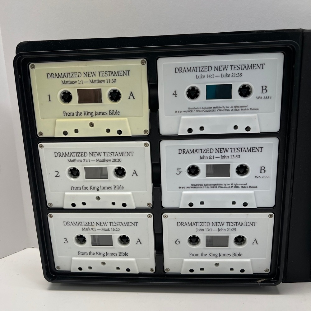 World Bible Publishers Dramatized New Testament KJV 12 Cassette Tape Set VTG 90s - Picture 6 of 7